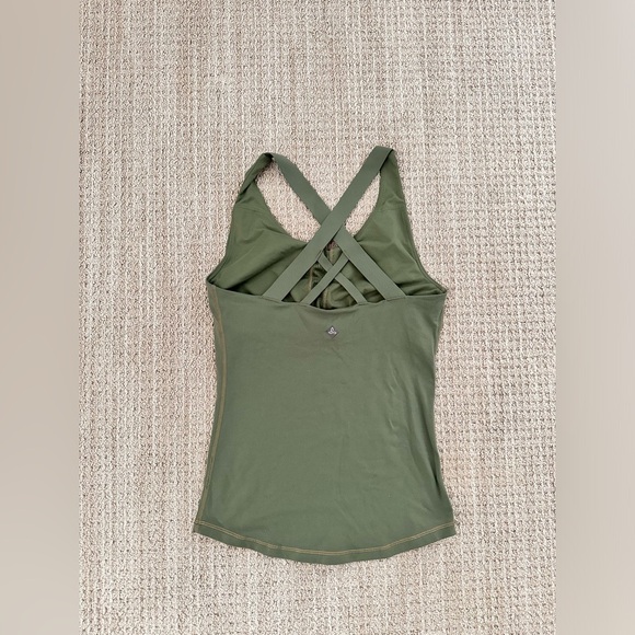 Women's Prana work out bra tank top in Khaki green Size 28B/Small. - Picture 5 of 5